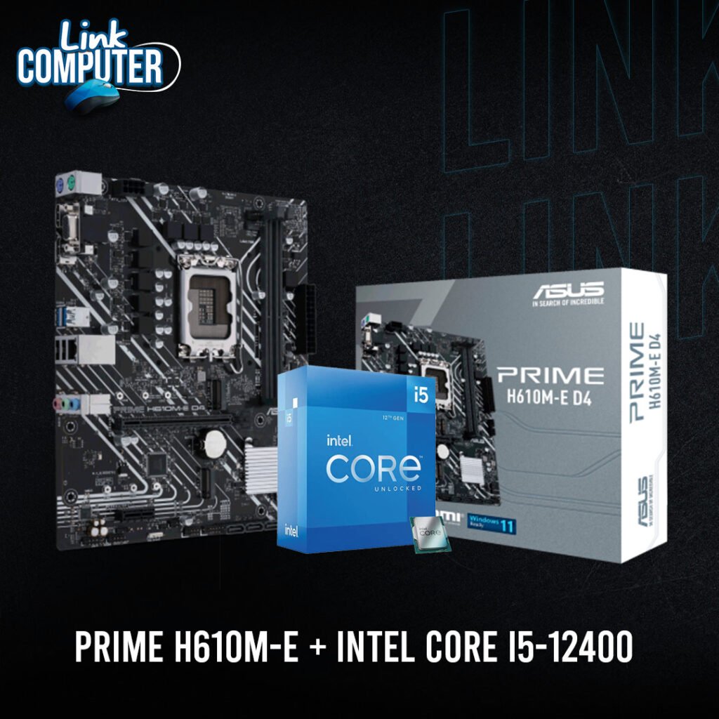 Combo Intel Core I5-12400 + Asus Prime H610M-E