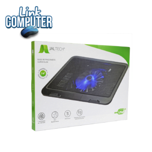💻❄️ Base Refrigerante Jaltech 1 Fan con Soporte para Teléfono | Reduce Temperatura del Portátil | USB | Para Portátiles hasta 15.6"