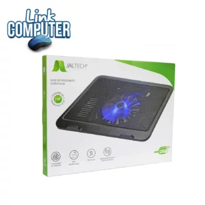 💻❄️ Base Refrigerante Jaltech 1 Fan con Soporte para Teléfono | Reduce Temperatura del Portátil | USB | Para Portátiles hasta 15.6"
