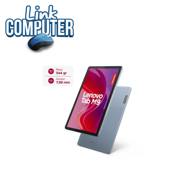 Tablet Lenovo Tab M9 TB310XU | 9" HD, 4GB RAM, 128GB, 4G LTE, Android 12 | Color Frost Blue + Folio - Imagen 5