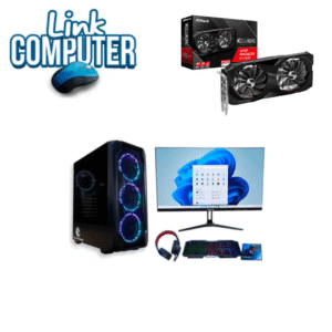PC Gamer Ryzen 5 5600GT + RX 6600 8GB + RAM RGB 16GB + Monitor 24” 120Hz + Combo Gamer