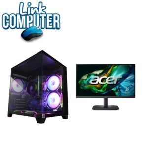 86162 - PC de Mesa AMD Ryzen 5 8600G – RAM 16GB DDR5 RGB – SSD M.2 512GB – Board MSI PRO B840M-B – Chasis Tipo Pecera – Monitor Acer 21.5” – Windows Instalado – Link Computer Pereira