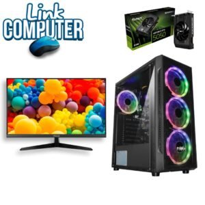 87162 - PC Gamer Ryzen 7 8700F + RTX 5050 8GB | 16GB DDR5 4800MHz | SSD 512GB NVMe | Monitor ASUS 24” | 600W 80 Plus Bronze | Windows Instalado