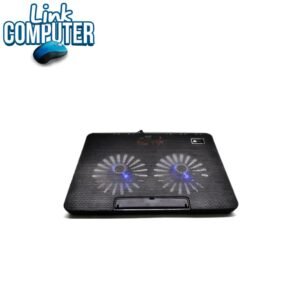 💻❄️❄️ Base Refrigerante Jaltech 2 Fan con Soporte para Teléfono | Doble Ventilador | Mayor Enfriamiento | USB | Para Portátiles hasta 17"
