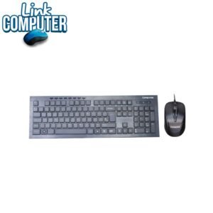 ⌨️🖱️ Combo Teclado y Mouse Alámbrico Compumax | USB Plug & Play | Ideal para Oficina y Estudio | Económico y Confiable