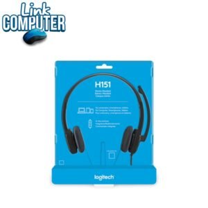 🎧 Diadema Logitech H151 Jack 3.5mm | Micrófono Ajustable | Sonido Estéreo | Universal — Para PC, Tablet y Celular
