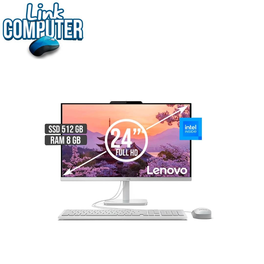 🖥️ Todo en Uno Lenovo IdeaCentre A100 | Intel N100 | 8GB RAM | SSD 512GB | Pantalla Táctil 23.8" | Teclado y Mouse | Windows Instalado