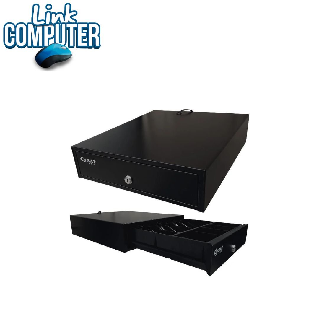 Cajón Monedero SAT Pequeño | Compatible con Impresoras POS | Apertura Automática | Ideal para Tiendas y Puntos de Venta | Link Computer Pereira - Imagen 4