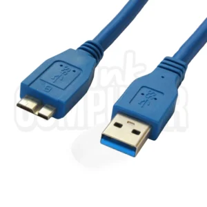 Cable USB AM/Micro para Disco Duro Externo 50cm | Conexión Estable | Computador de Escritorio y Portátil