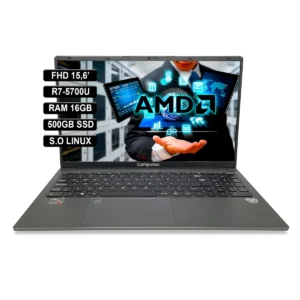 💻 Portátil Compumax | AMD Ryzen 7 5825U | 16GB DDR4 (2x8GB) | SSD 512GB | Pantalla 15.6" | Lector de Huella | Teclado Español | WiFi 6 + Bluetooth | Garantía 24 Meses | Pereira