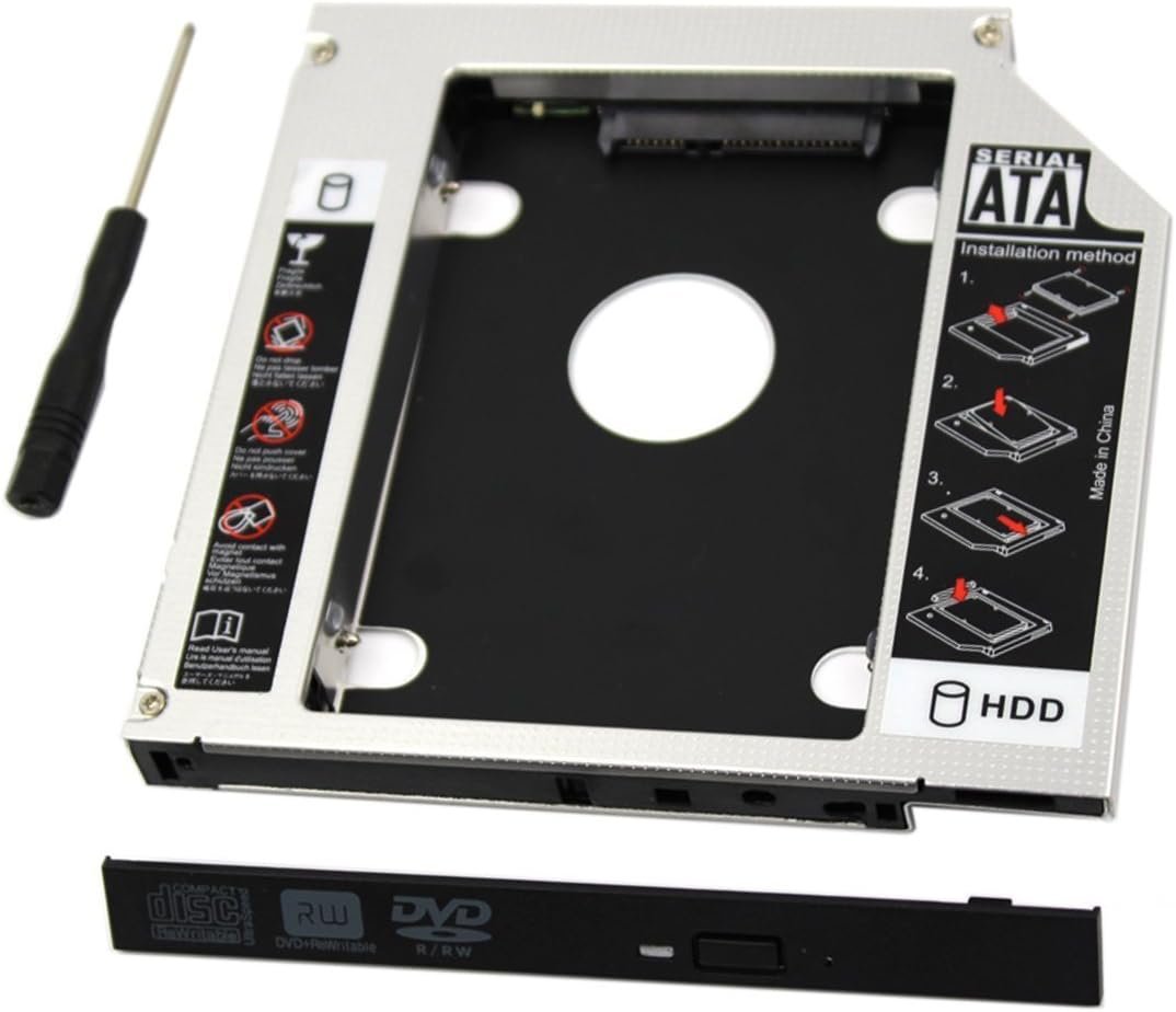 Second HDD Caddy adaptador disco duro laptop