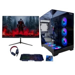 PC de Mesa Compumax Ryzen 7 5700G 16GB SSD 512GB monitor 24.5 pulgadas 200Hz teclado y mouse