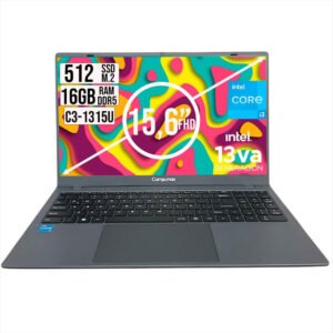 💻 Portátil Compumax | Intel Core i3-1315U | DDR5 16GB | SSD 512GB M.2 NVMe PCIe | Pantalla 15.6" | Intel UHD Graphics | WiFi 6 + Bluetooth | Garantía 2 Años | Pereira