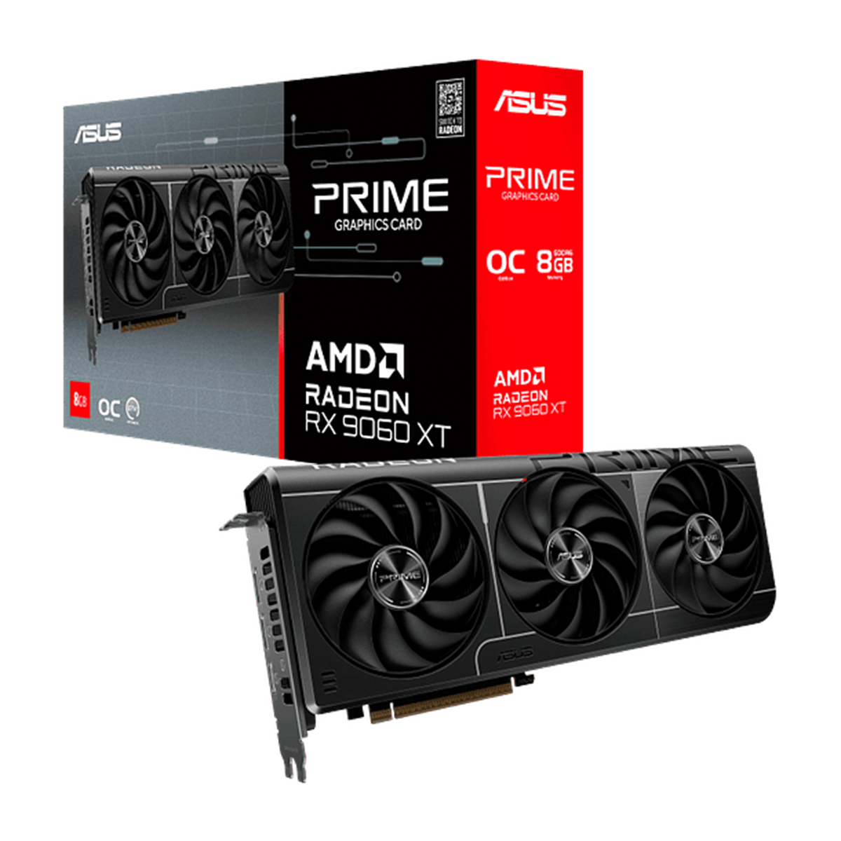 Tarjeta Gráfica ASUS Prime Radeon RX 9060 XT OC | 8GB GDDR6
