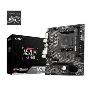 Board MSI A520M-A PRO | AM4 Micro-ATX | DDR4