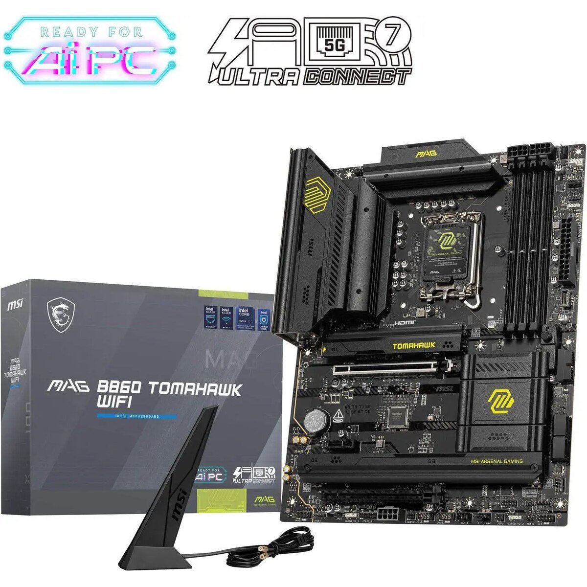 Board MSI MAG B860 TOMAHAWK WIFI | LGA 1851 ATX | DDR5 | WiFi
