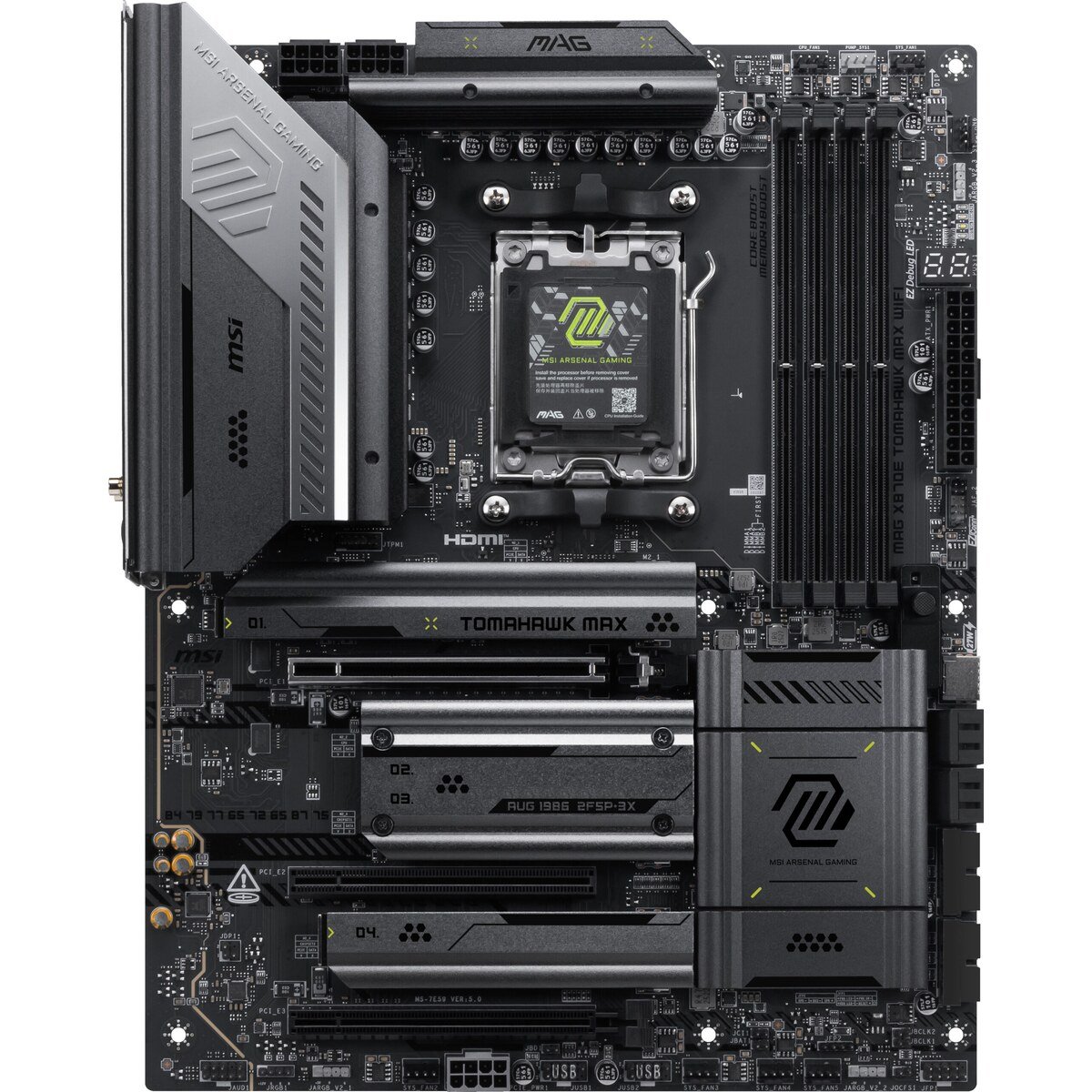 Board MSI MAG X870E TOMAHAWK MAX WIFI | AM5 ATX | DDR5 | WiFi - Imagen 3