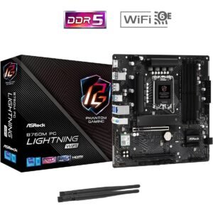 Board ASRock B760M PG LIGHTNING WIFI | LGA 1700 Micro-ATX | DDR5 | WiFi