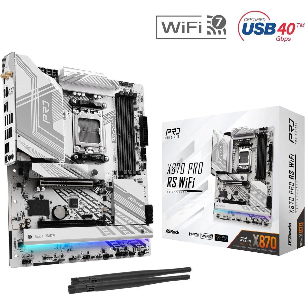 Board ASRock X870 PRO RS WIFI | AM5 ATX | DDR5 | WiFi