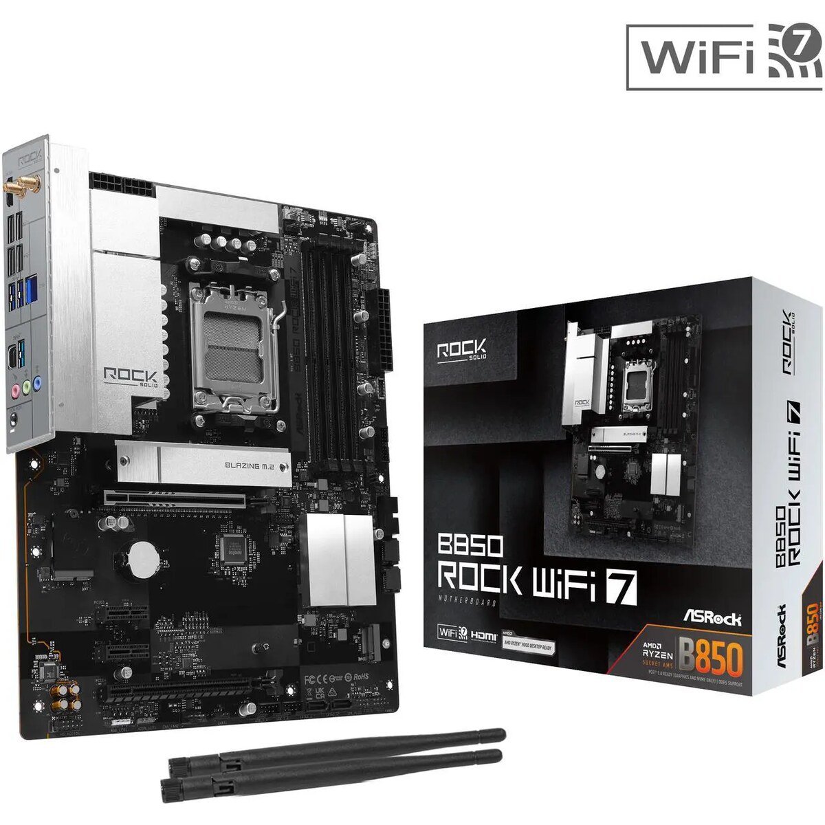 Board ASRock B850 ROCK WIFI | AM5 ATX | DDR5 | WiFi 7