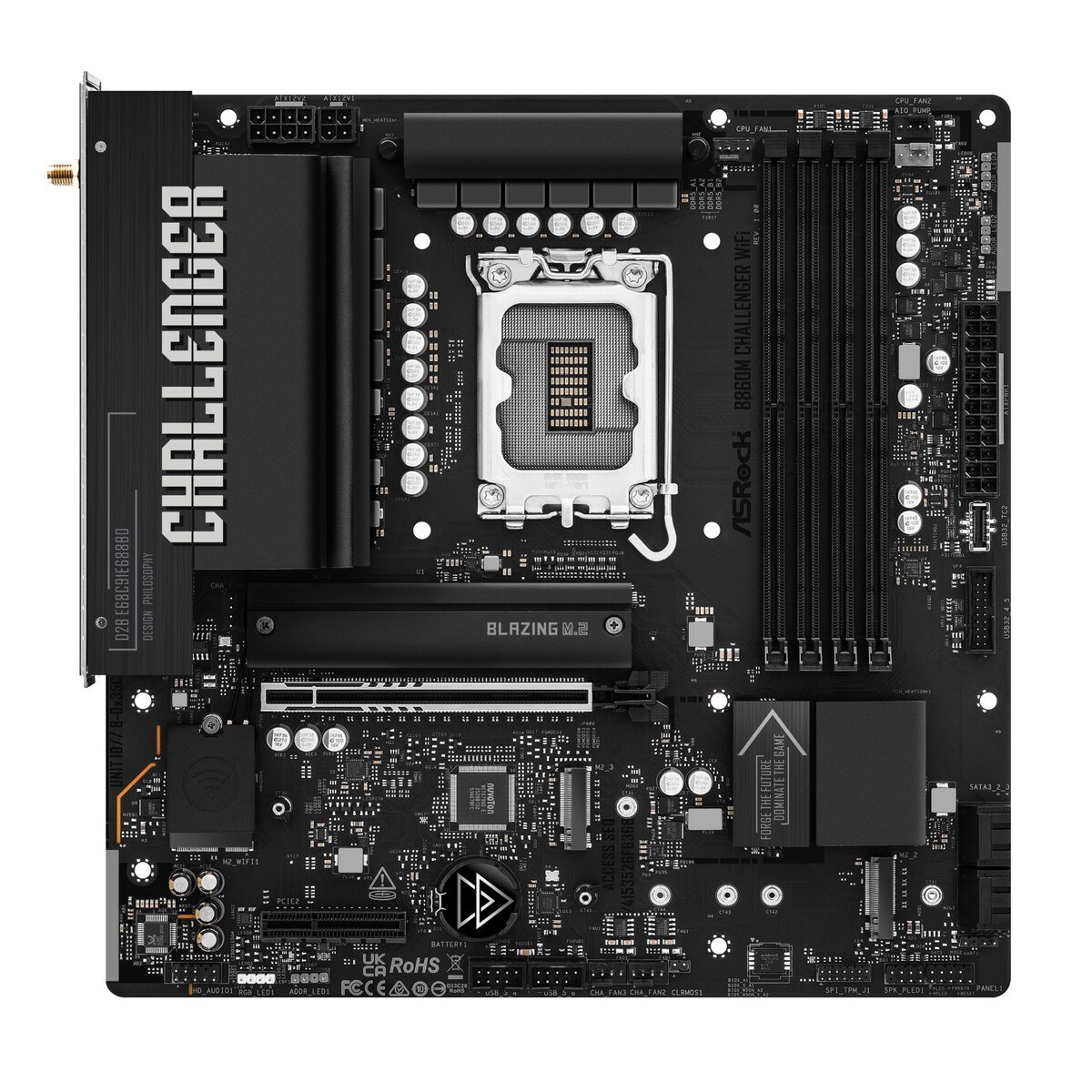 Board ASRock B860M CHALLENGER WIFI | LGA 1851 Micro-ATX | DDR5 | WiFi - Imagen 2