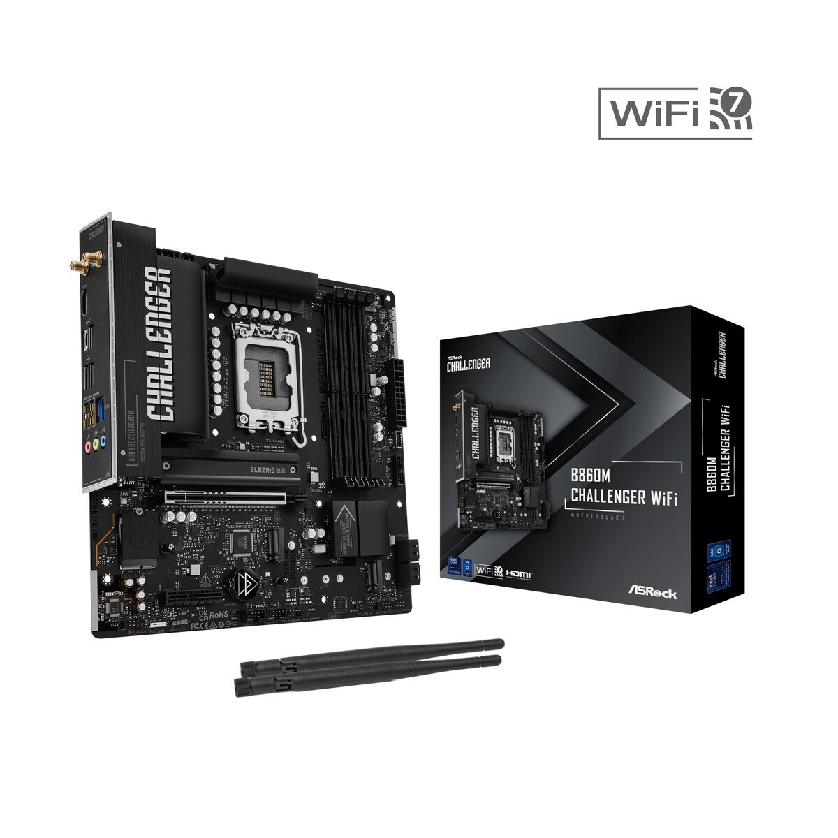 Board ASRock B860M CHALLENGER WIFI | LGA 1851 Micro-ATX | DDR5 | WiFi