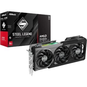 Tarjeta Gráfica ASRock Radeon RX 9070 XT Steel Legend | 16GB GDDR6