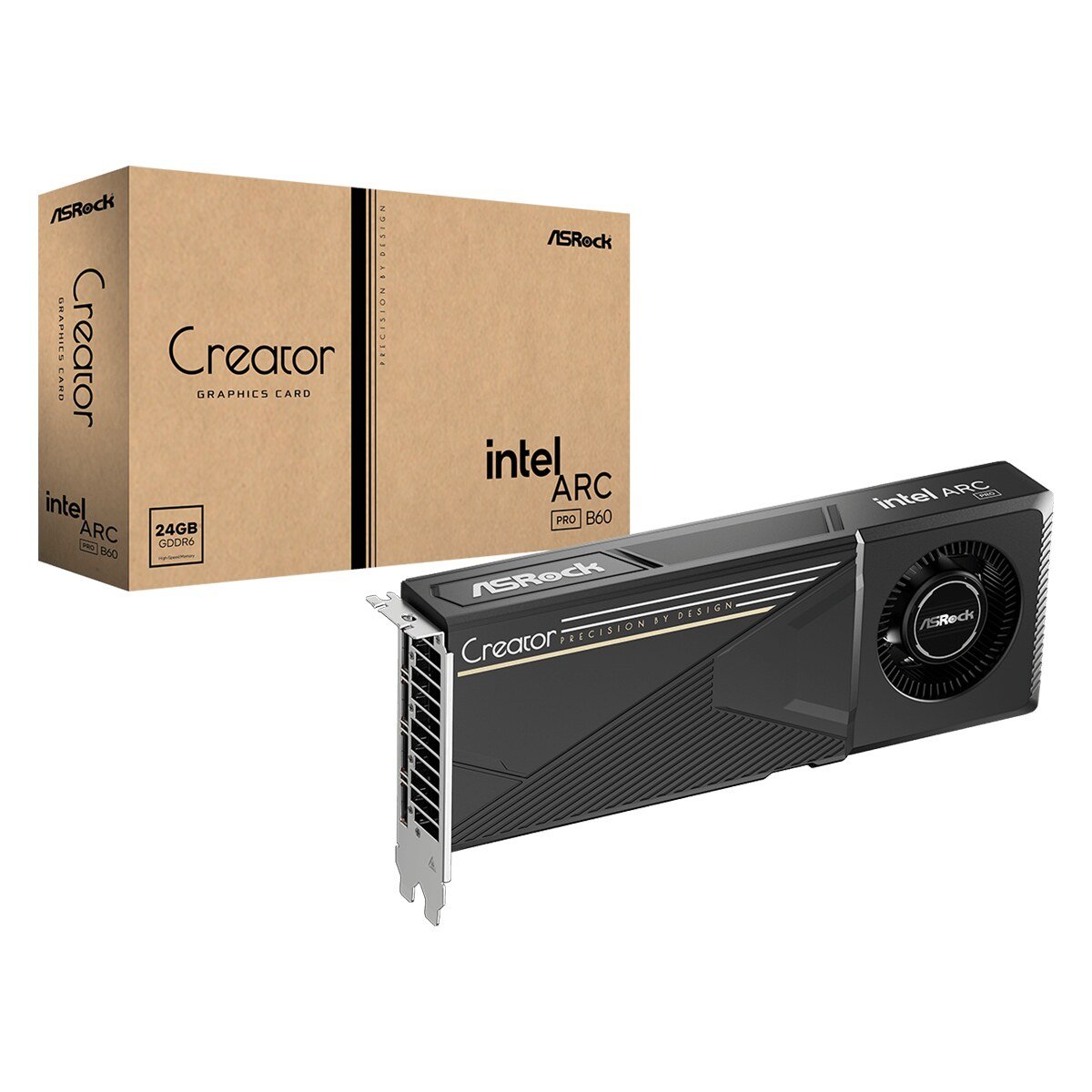 Tarjeta Gráfica ASRock Arc Pro B60 Creator | 24GB GDDR6