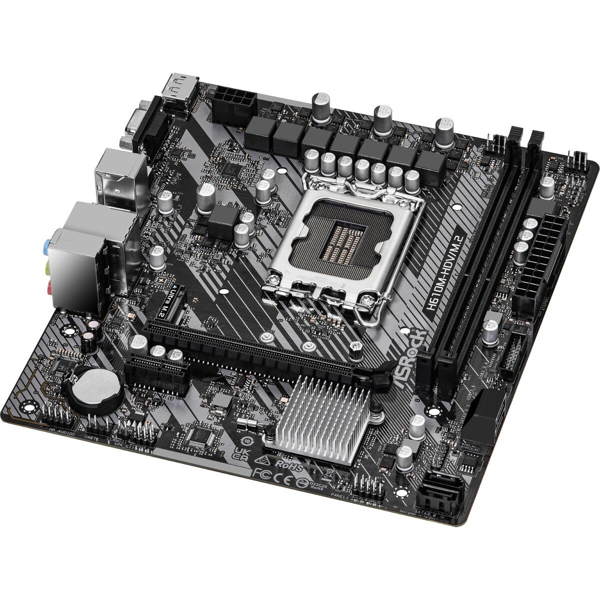 Board ASRock H610M-HDV/M.2 | LGA 1700 Micro-ATX | DDR4 - Imagen 2