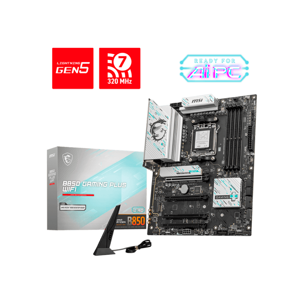 Board MSI B850 GAMING PLUS WIFI | AM5 ATX | DDR5 | PCIe 5.0 | WiFi