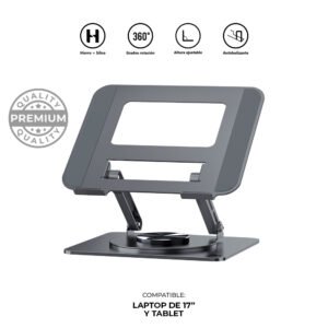 Stand Soporte para Laptop con Base Giratoria 360° J&R BRJR-024