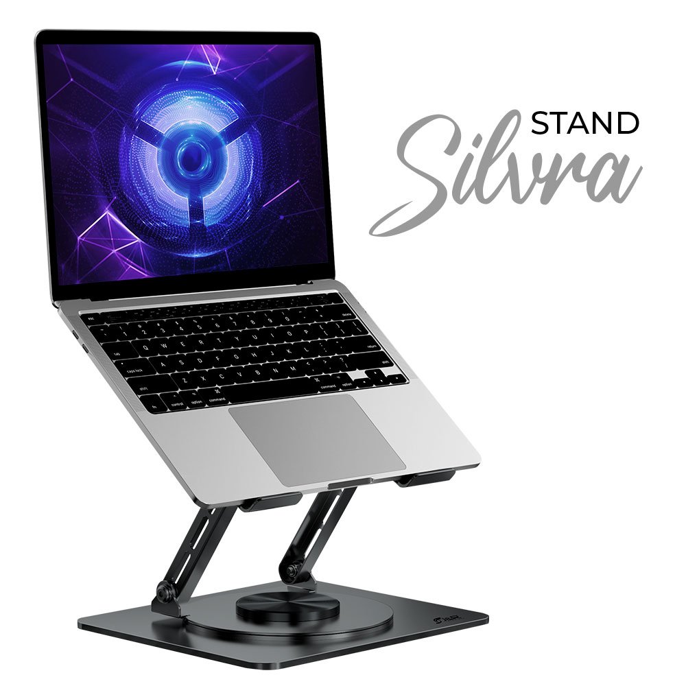 Stand Soporte para Laptop con Base Giratoria 360° J&R BRJR-024 - Imagen 3