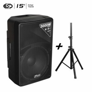 Cabina de Sonido J&R 3000W J5269 | 15″ con Trípode