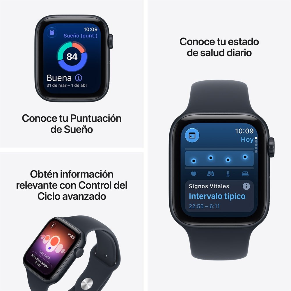Apple Watch SE 3 44mm Medianoche vista 2