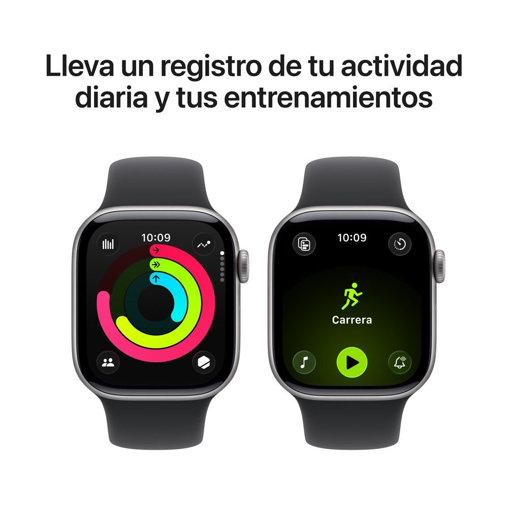 Apple Watch Series 11 42mm Gris espacial vista 3
