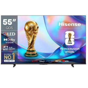 Televisor Hisense 55" | Hi-QLED 4K | Smart TV | 55QD5SV