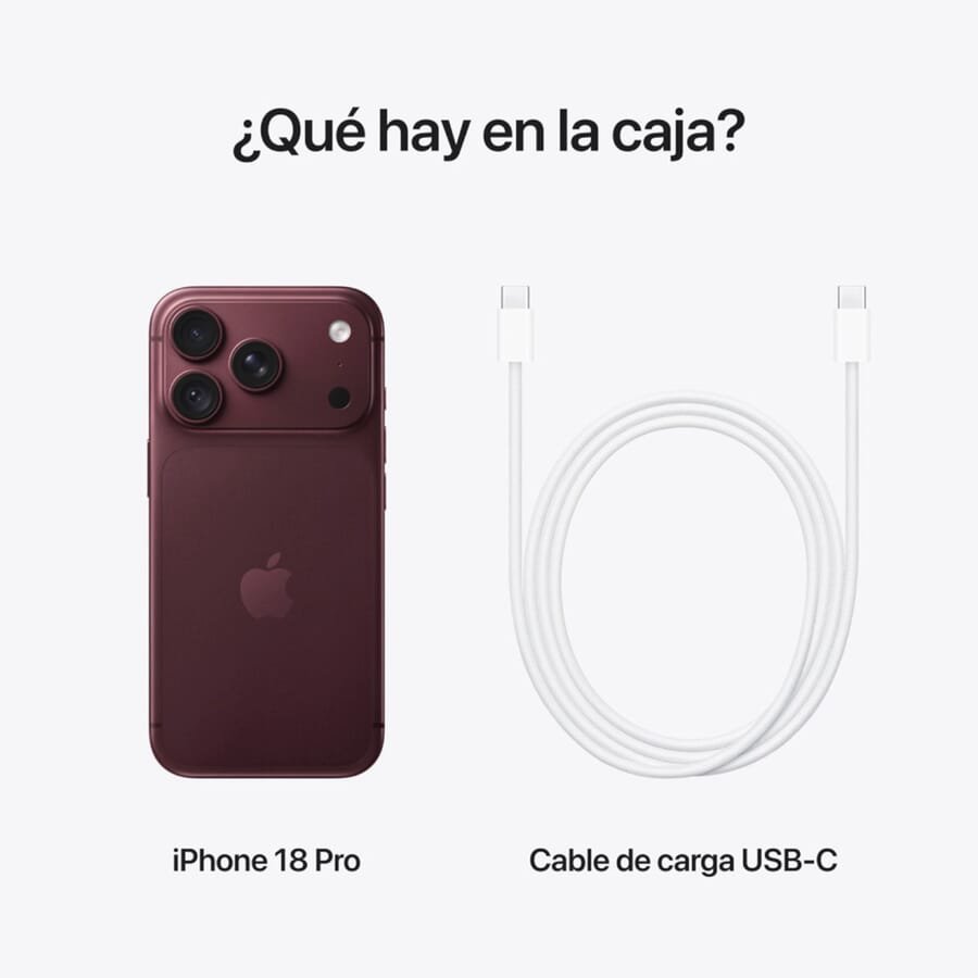 iPhone 18 Pro 512GB | eSIM | Borgoña - Imagen 2