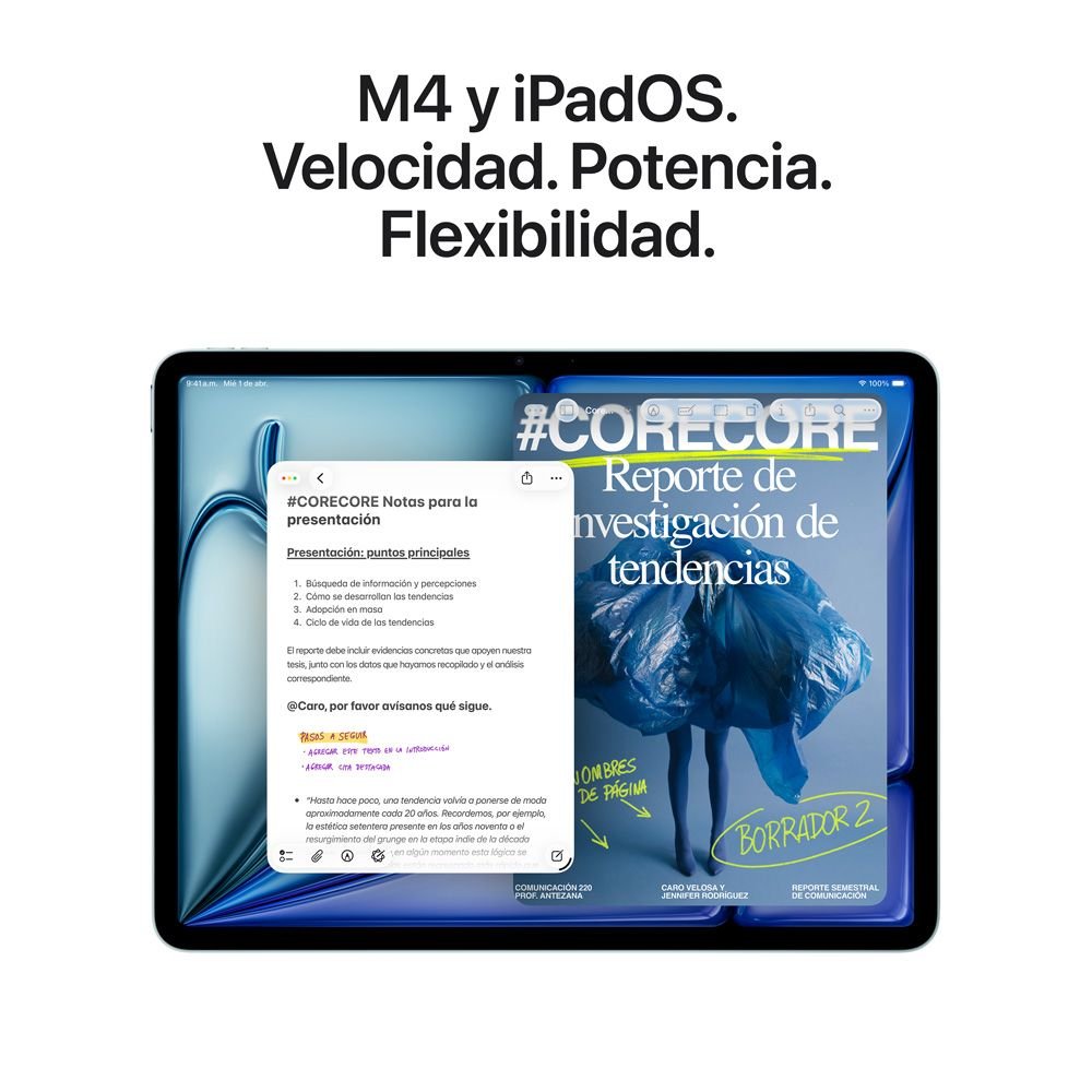 iPad Air 11" (M4) 128 GB Azul vista 3