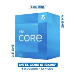 Procesador Intel Core i5-12400F | LGA 1700 | 6 núcleos 12 hilos