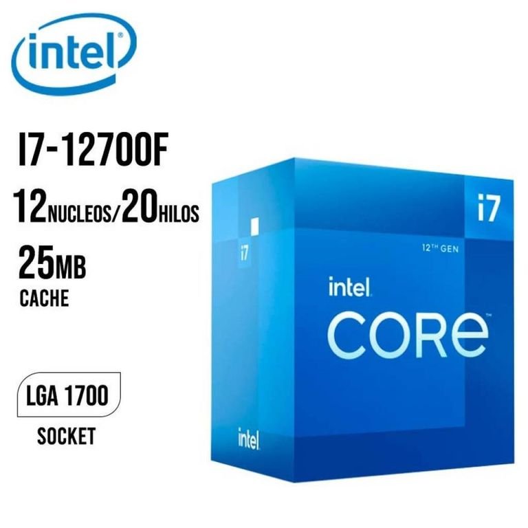 Procesador Intel Core i7-12700F | LGA 1700 | 12 núcleos 20 hilos