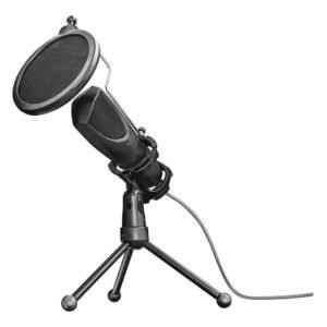 Micrófono Mantis USB Negro con Trípode