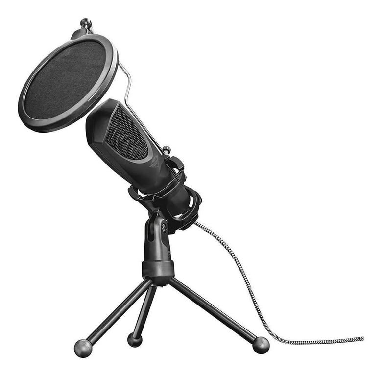 Micrófono Mantis USB Negro con Trípode