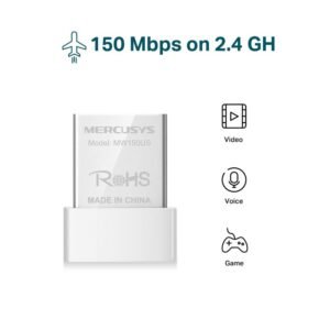 Adaptador Nano USB WiFi 150 Mbps Mercusys MW150US